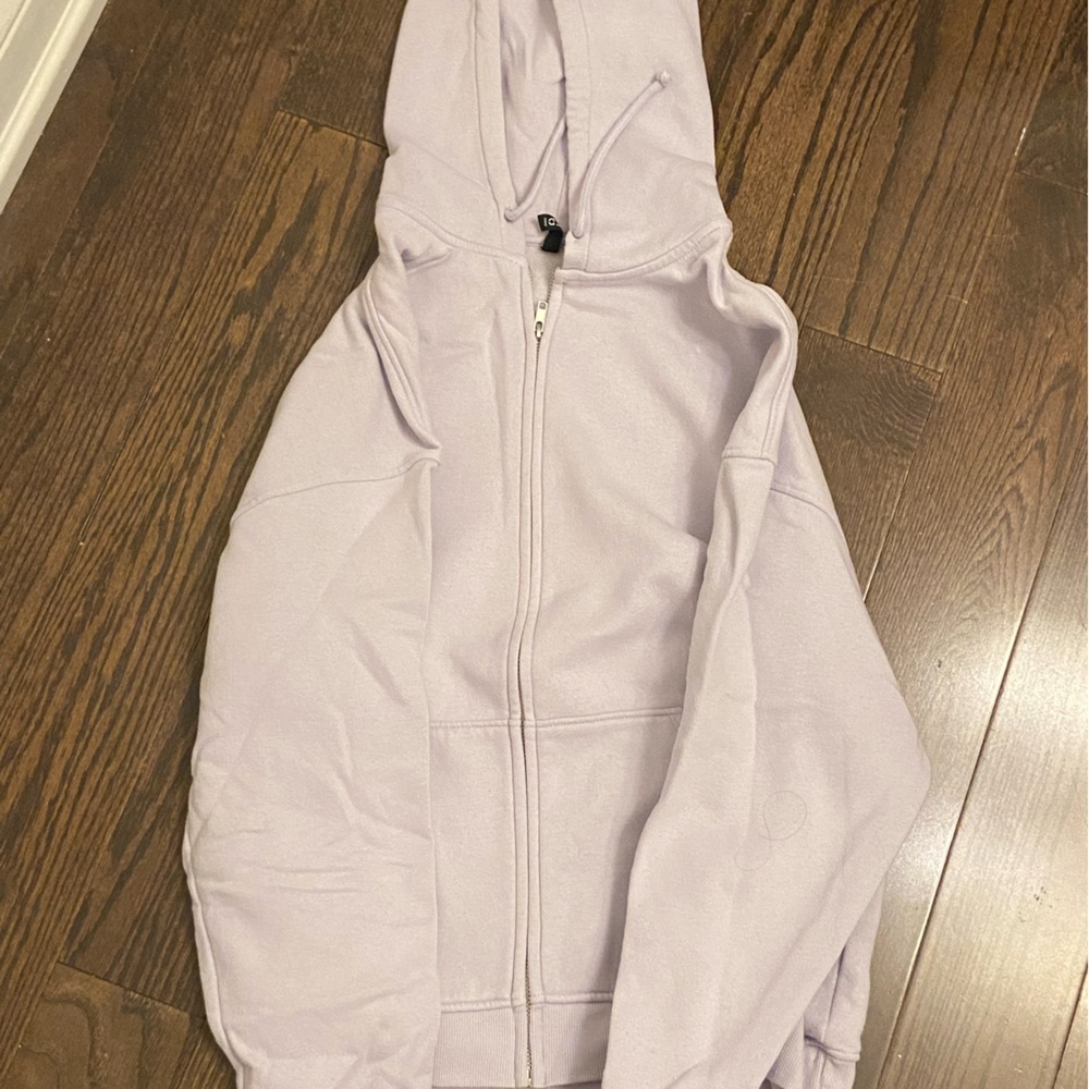 H&M lavender zip up